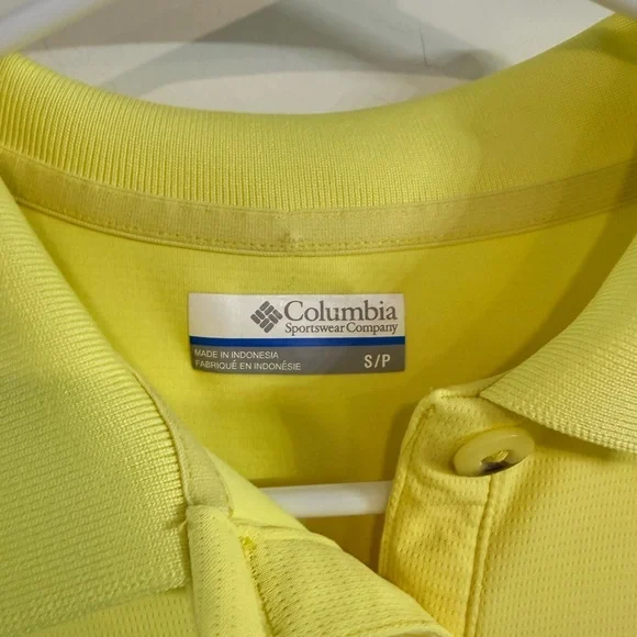 Columbia PFG Yellow Performance Polo Shirt Women’s Small Short Sleeve - Picture 3 of 6
